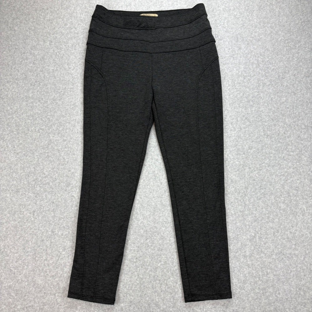Democracy Gray Ponte Leggings Womens XL Dark Charcoal‎ Ankle Stretch Slimming